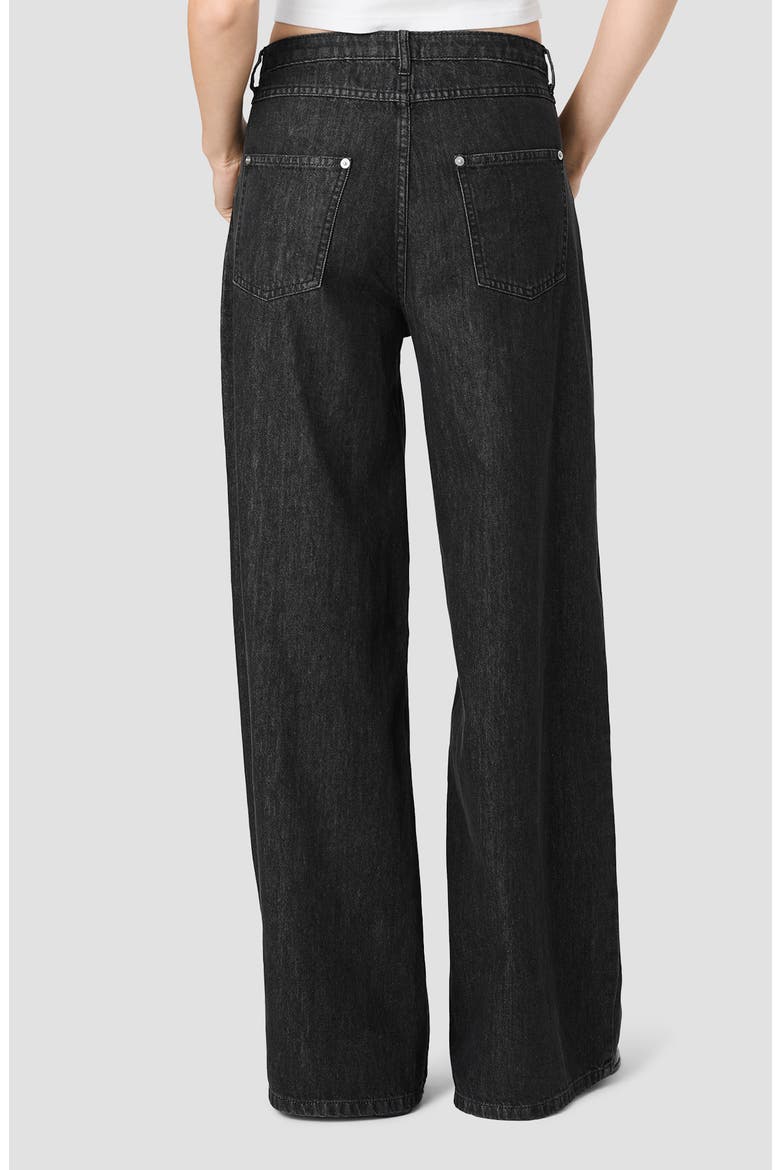 Elton Wide Leg Jeans, Alternate, color, WASHED BLACK