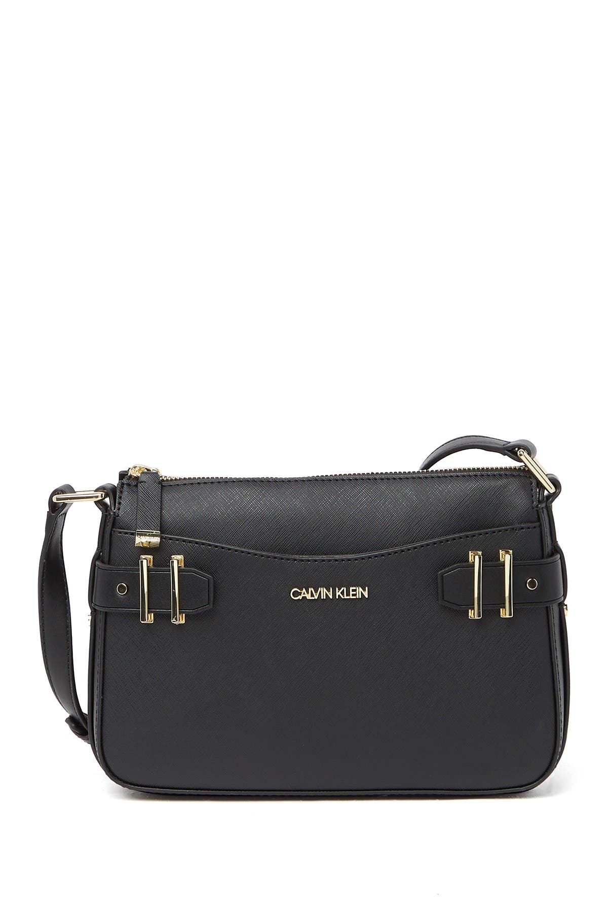 Calvin Klein Saffiano Crossbody, Main, color, 