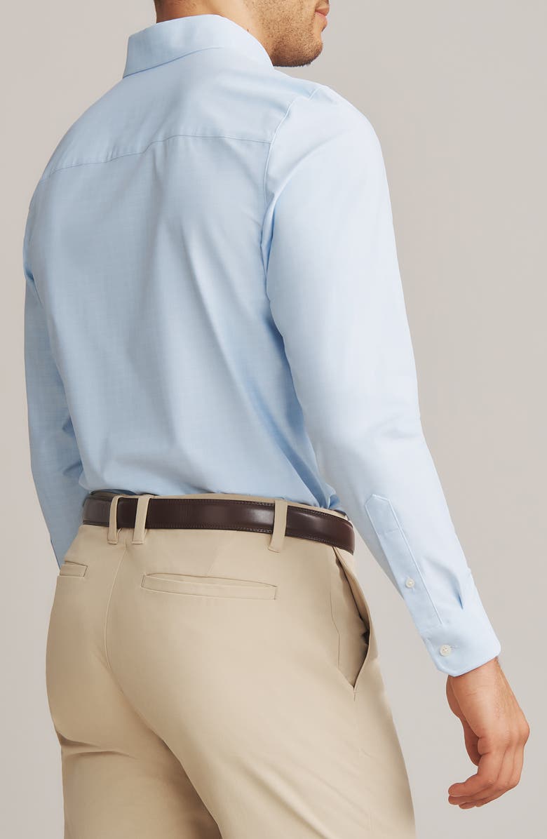 Rhone State of Mind Slim Fit Button-Up Shirt, Alternate, color, Light Blue Check