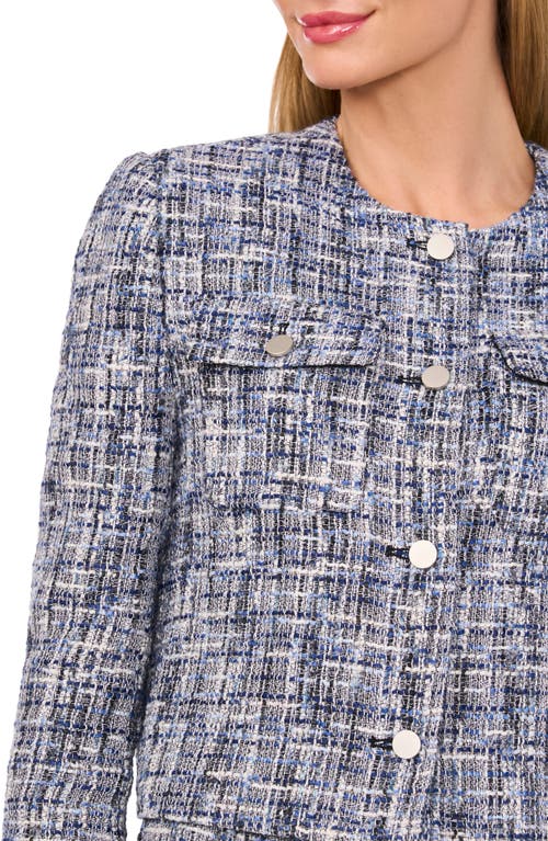 Ted Baker Tweed Jacket In Blue
