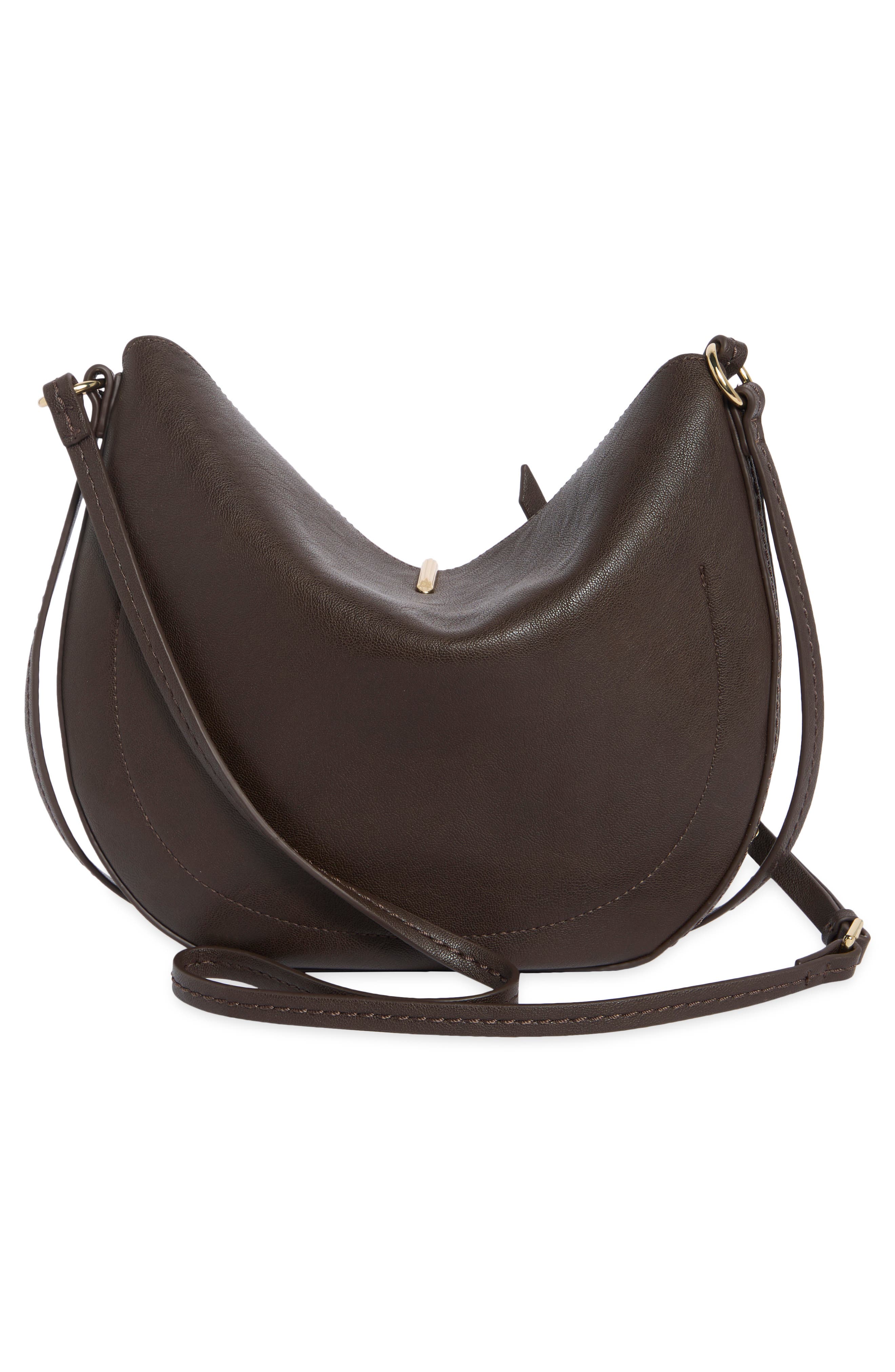 Crossbody Bag, Alternate, color, ESPRESSO SUEDE