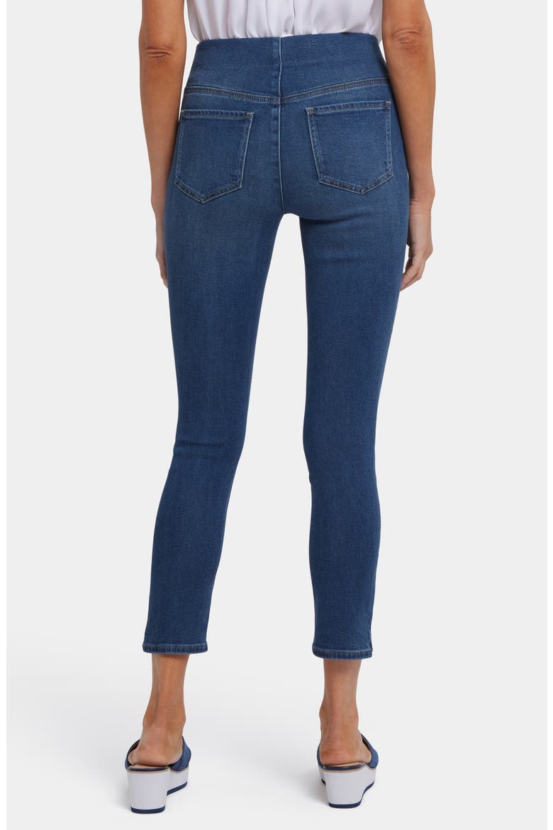 Ankle Slit Pull-On Jeans, Alternate, color, RIO RAPIDS