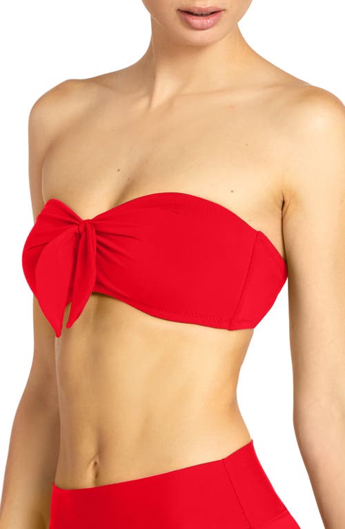 ROBIN PICCONE ROBIN PICCONE AVA KNOT FRONT STRAPLESS BIKINI TOP