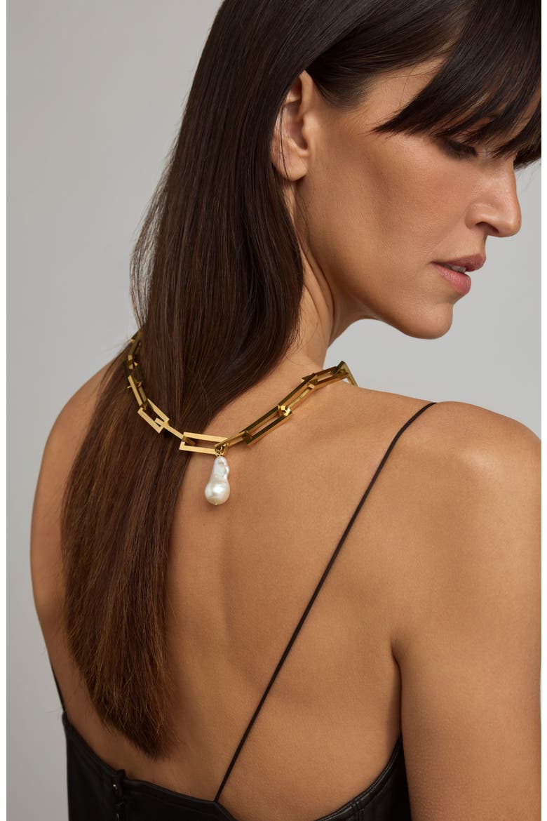 Freshwater Pearl Necklace, Alternate, color, WHITE