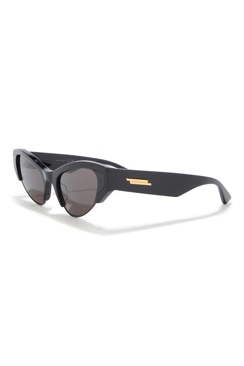 53mm Cat Eye Sunglasses, Alternate, color, BLACK BLACK GREY