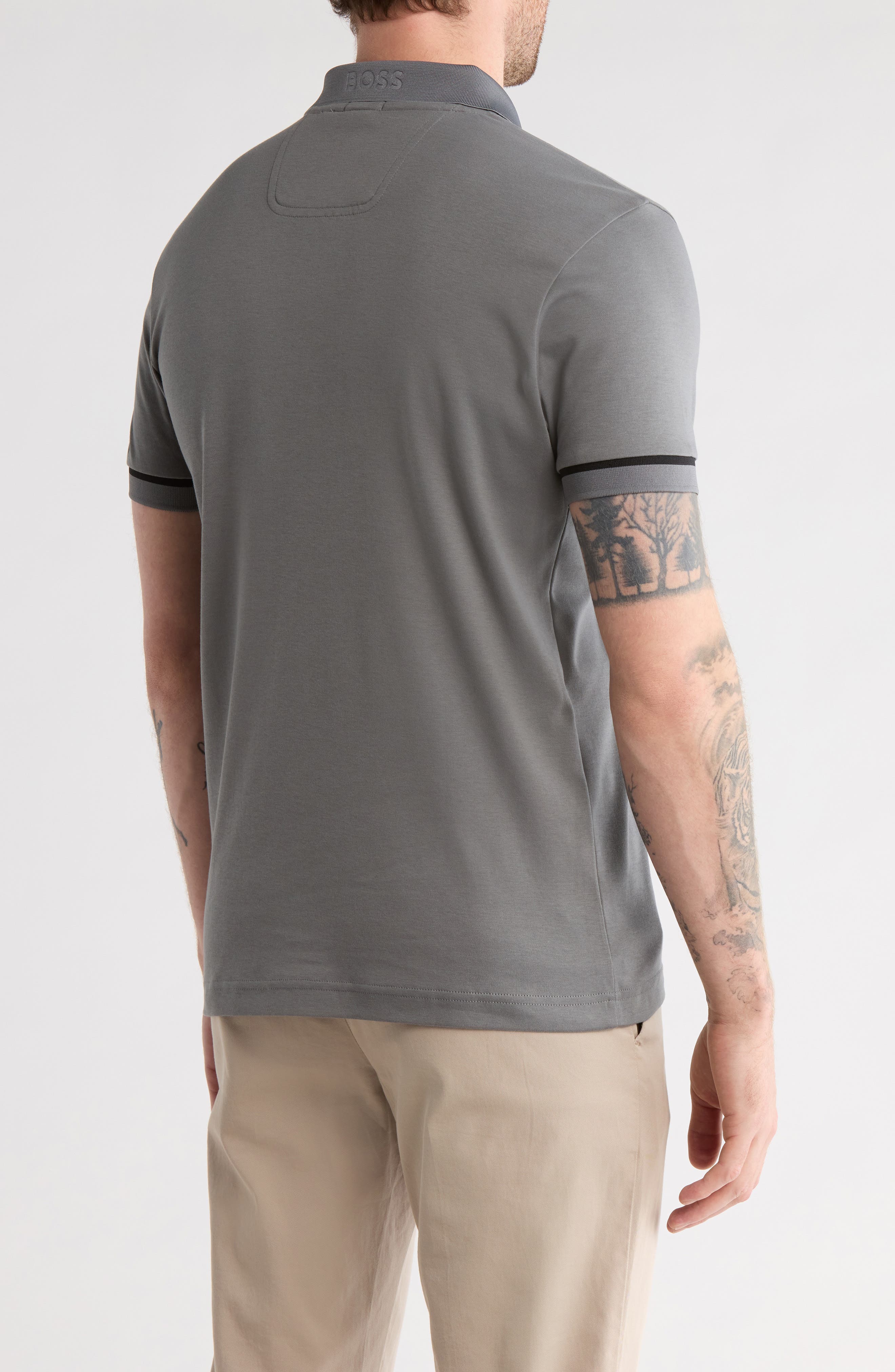 Paule Tipped Knit Polo - image 2