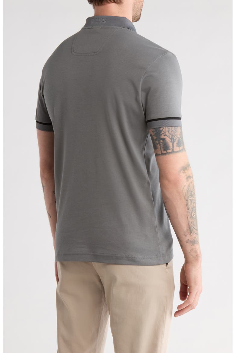 Paule Tipped Knit Polo, Alternate, color, DARK BEIGE