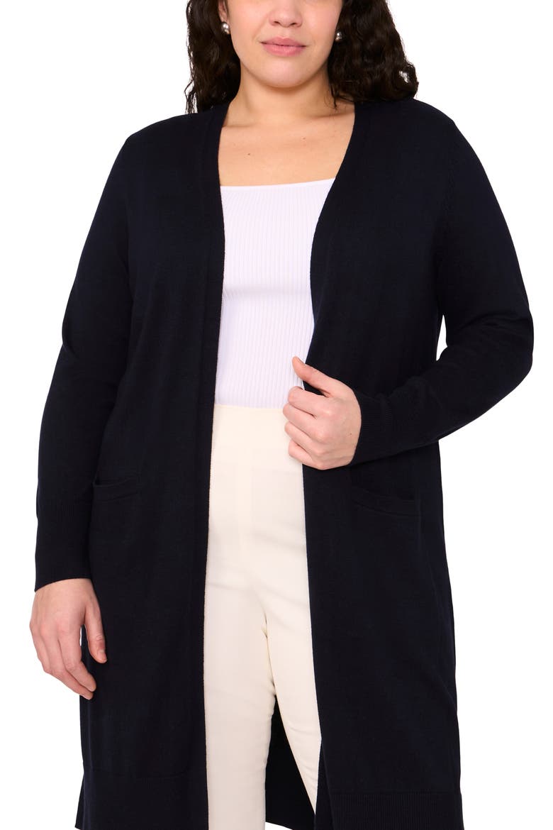 Open Front Longline Cardigan, Alternate, color, NAVY DEPTHS
