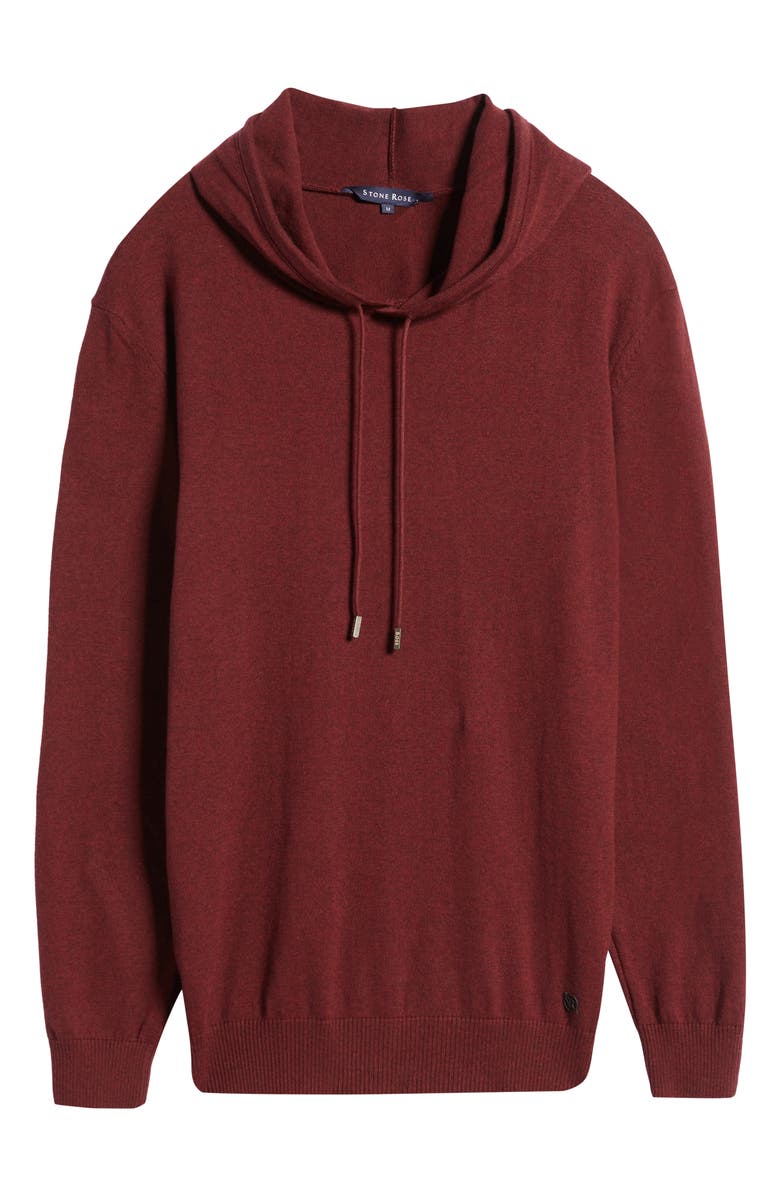 Stone Rose Men's Lux Knit Cotton Hoodie, Alternate, color, 
