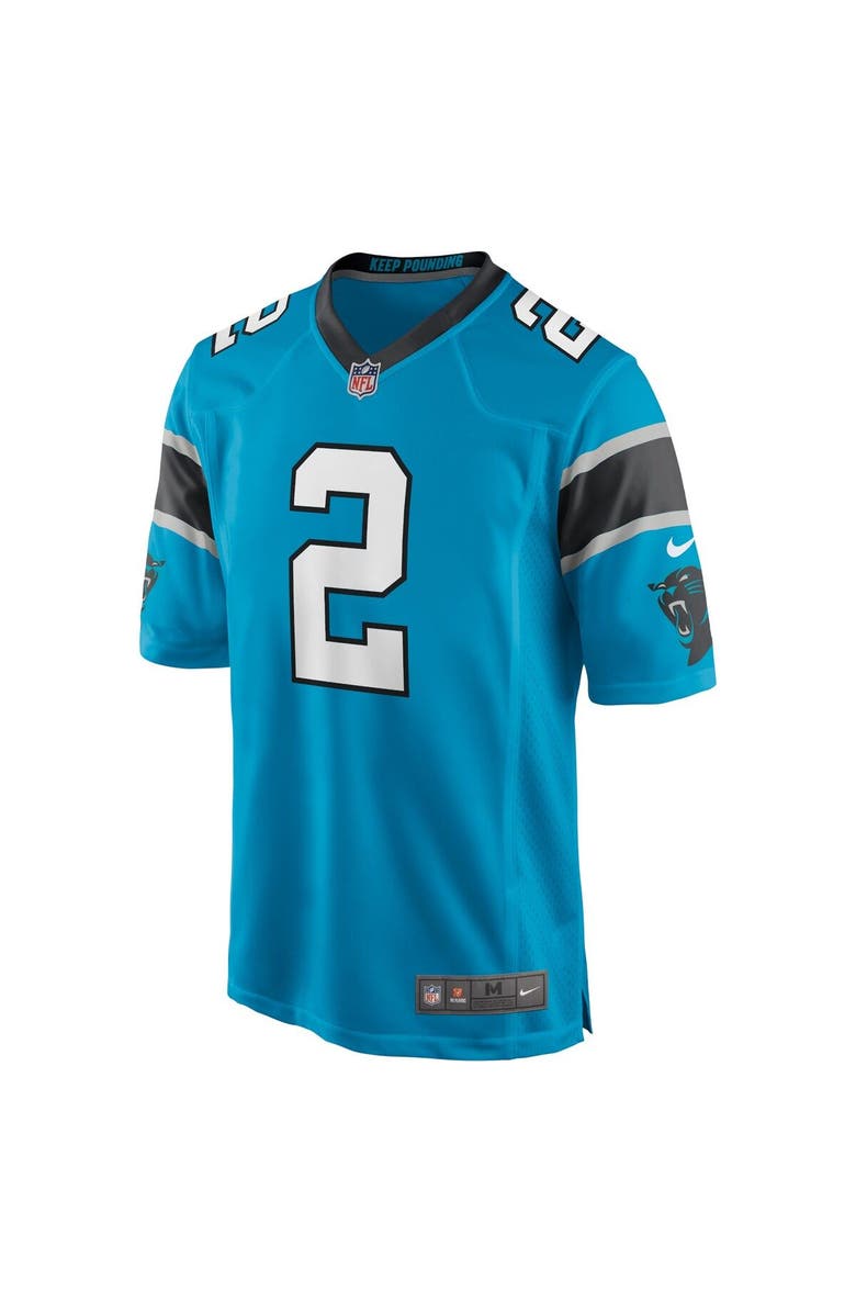 Nike Men's Nike D.J. Moore Blue Carolina Panthers Game Jersey, Alternate, color, 