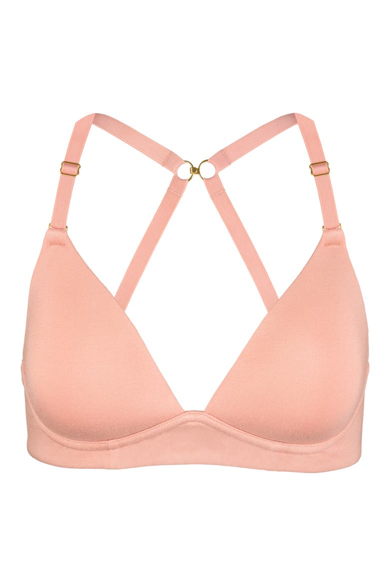 The All-Day Plunge No-Wire Bra, Alternate, color, SHELL PINK