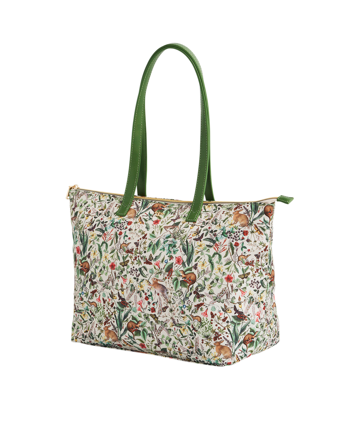 Fable England Garden Floral Grab Tote, Alternate, color, Light/Pastel Green