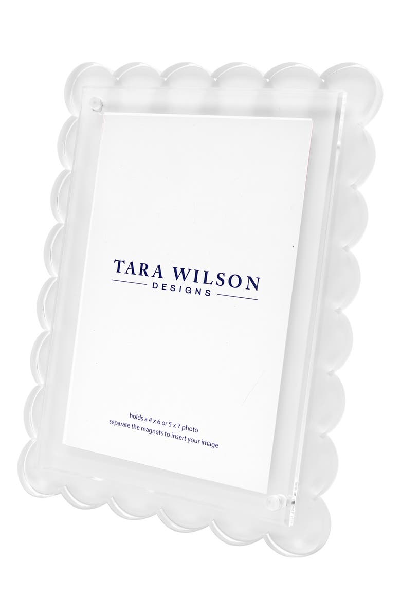 Tara Wilson Designs Scallop Picture Frame, Alternate, color, White