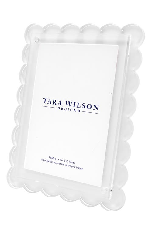 Tara Wilson Designs Scallop Picture Frame In Transparent