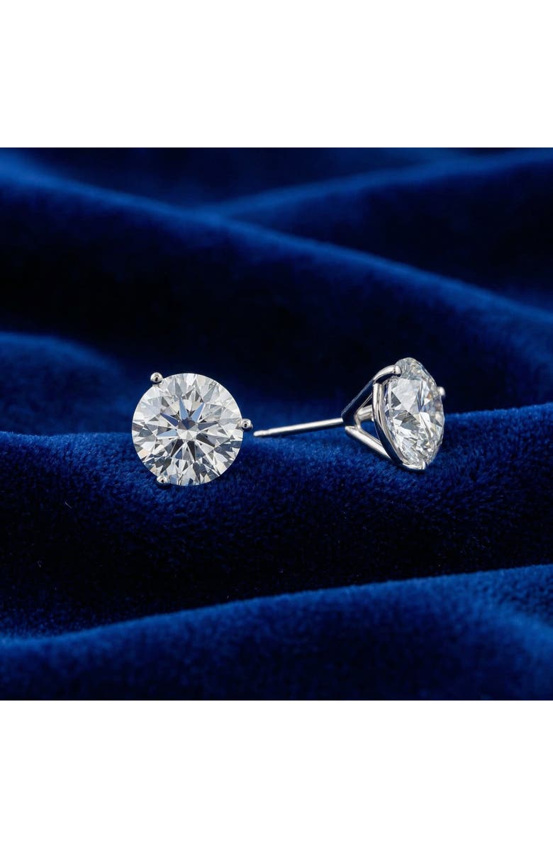 Bliss Diamond Certified 8 Ct tw 14k Gold Lab Grown Round-Cut Diamond Martini Studs, Alternate, color, 14K White Gold