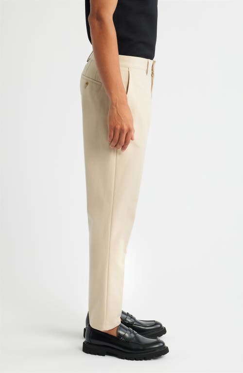Open Edit Slim Fit Stretch Cotton Chinos In Neutral