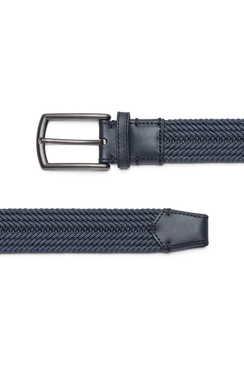 ZEGNA Triple Stitch<sup>™</sup> Buckle Braided Belt, Alternate, color, 