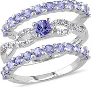 DELMAR Tanzanite & Diamond Ring Set