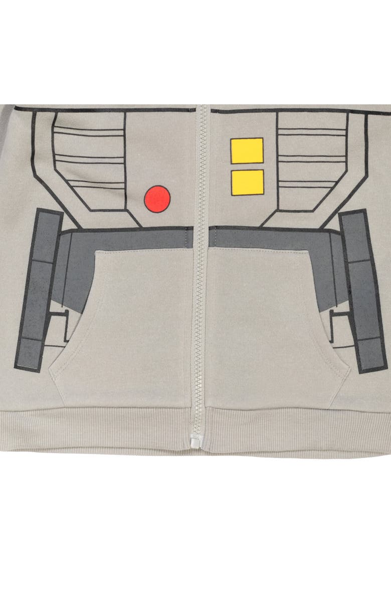 Transformers Megatron Cosplay Zip-Up Hoodie, Alternate, color, Gray
