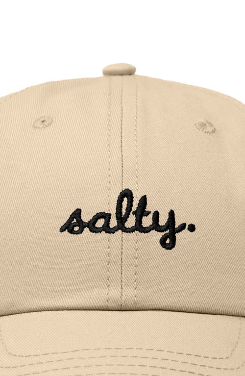 Dalix Salty Embroidered Everyday Hat In Khaki