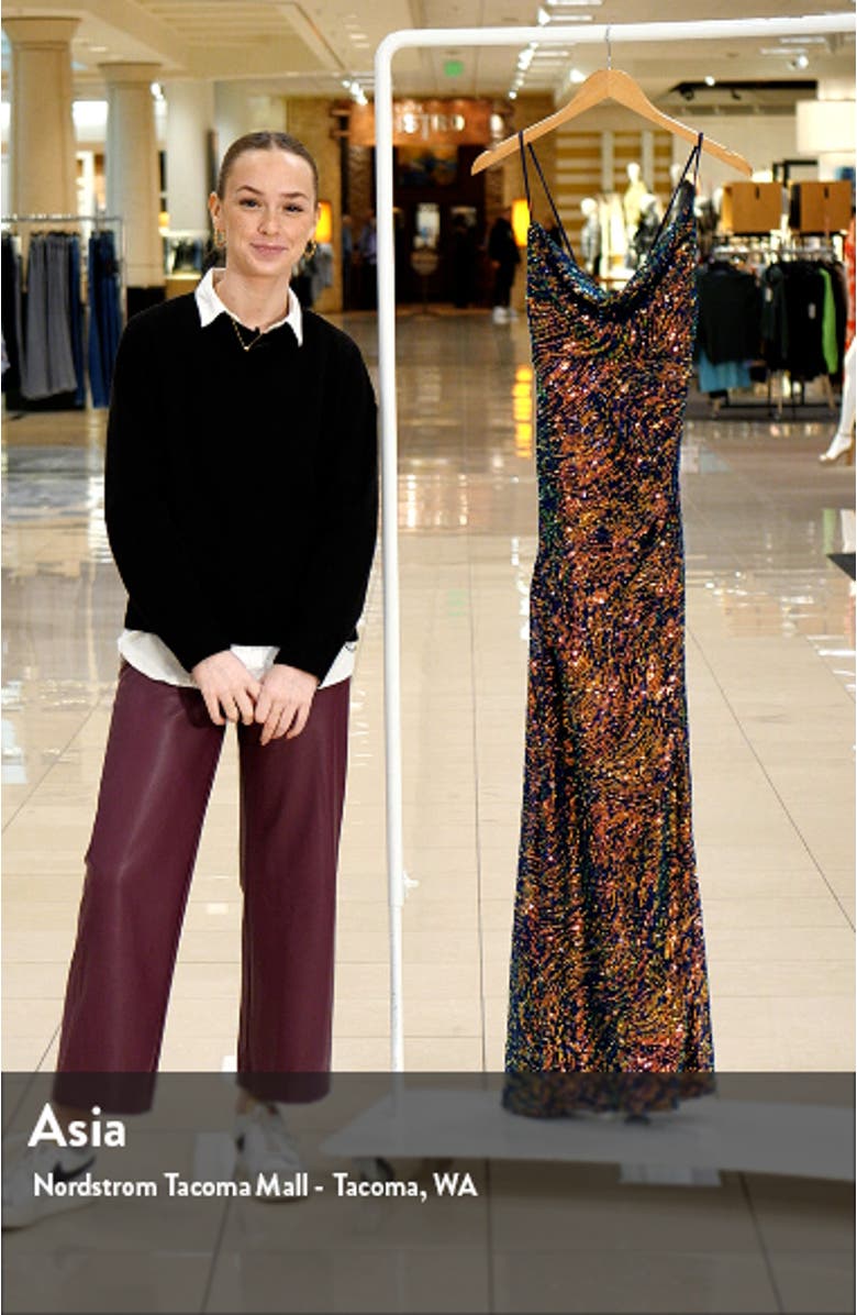 Rainbow Swirl Sequin Gown, sales video thumbnail