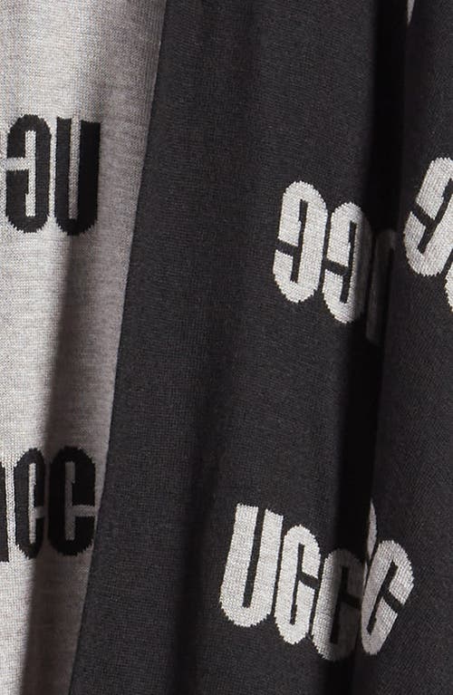 Ugg Graphic Logo Ruana In Black Multi