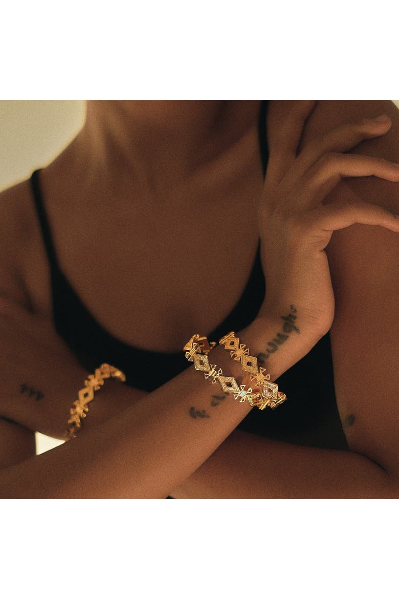 SAFA BRACELET, Alternate, color, Gold Plated