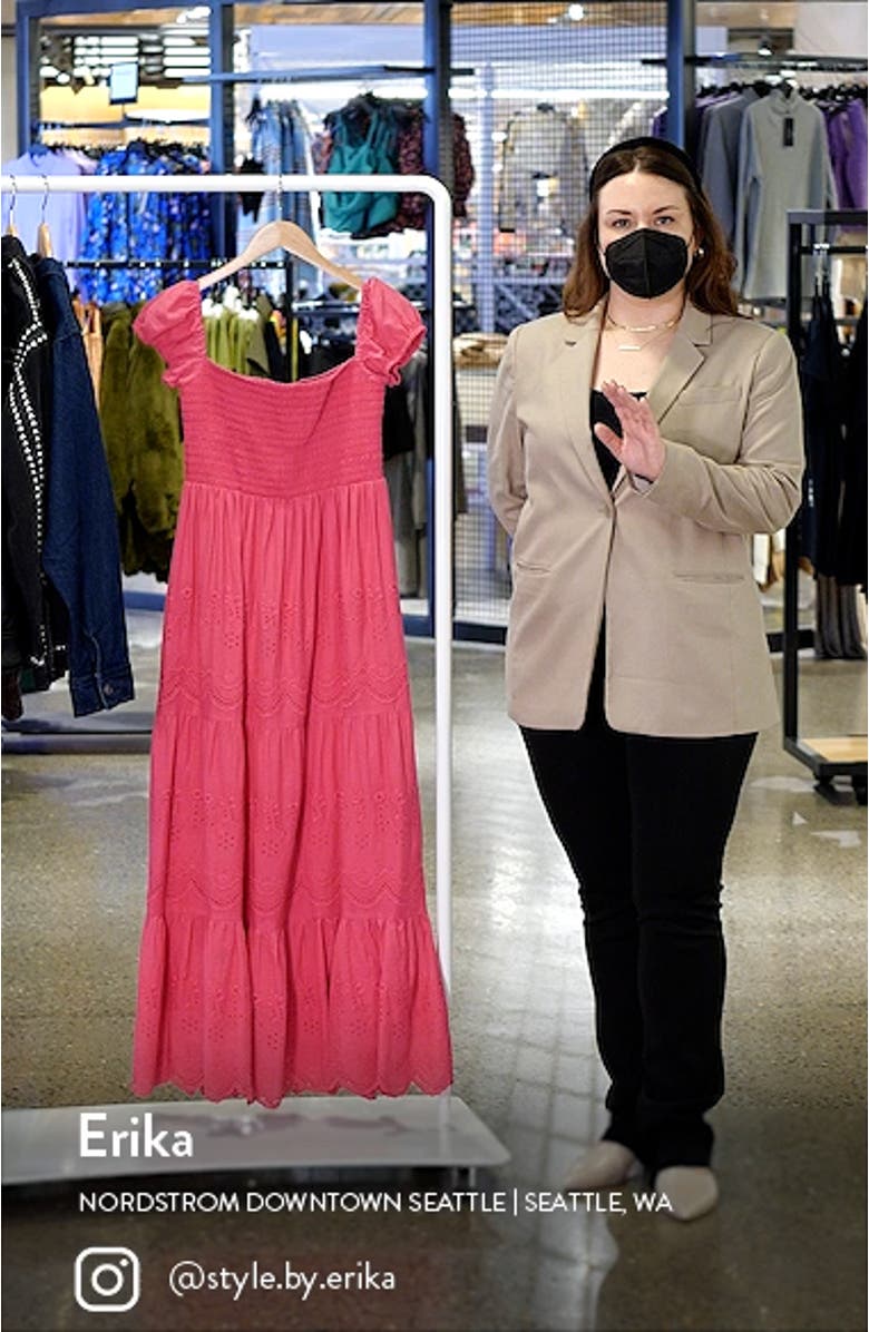 Olivia Tiered Cotton Maxi Dress, sales video thumbnail