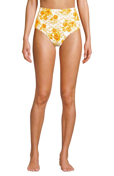 Chlorine Resistant Pinchless High Waisted Bikini Bottoms
