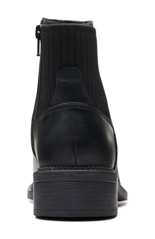 Clarks ® Maye Palm Leather Boot In Black