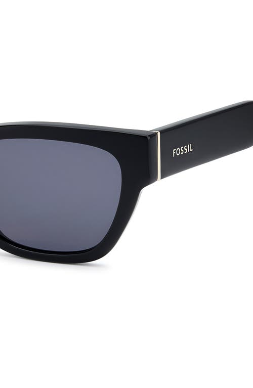 Fossil 55mm Rectangular Sunglasses In Blue