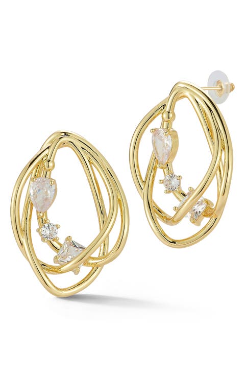 Statement Frontal Hoop Earrings
