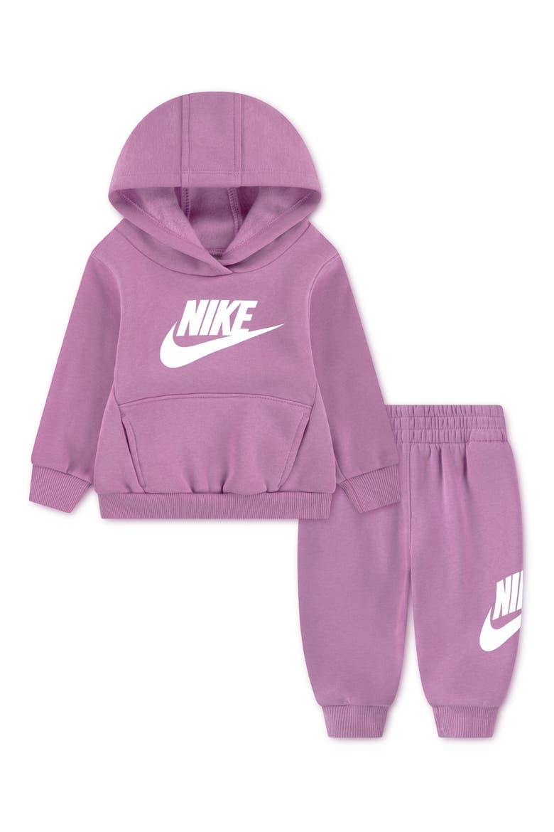 Club Fleece Hoodie & Joggers Set, Main, color, LIGHT MAGENTA