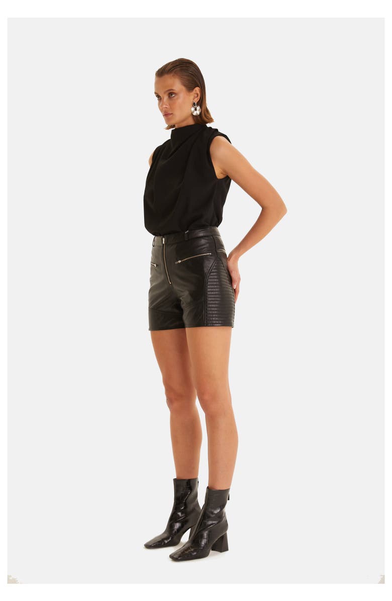 FURNIQ UK Leather Fashion Short, Alternate, color, 