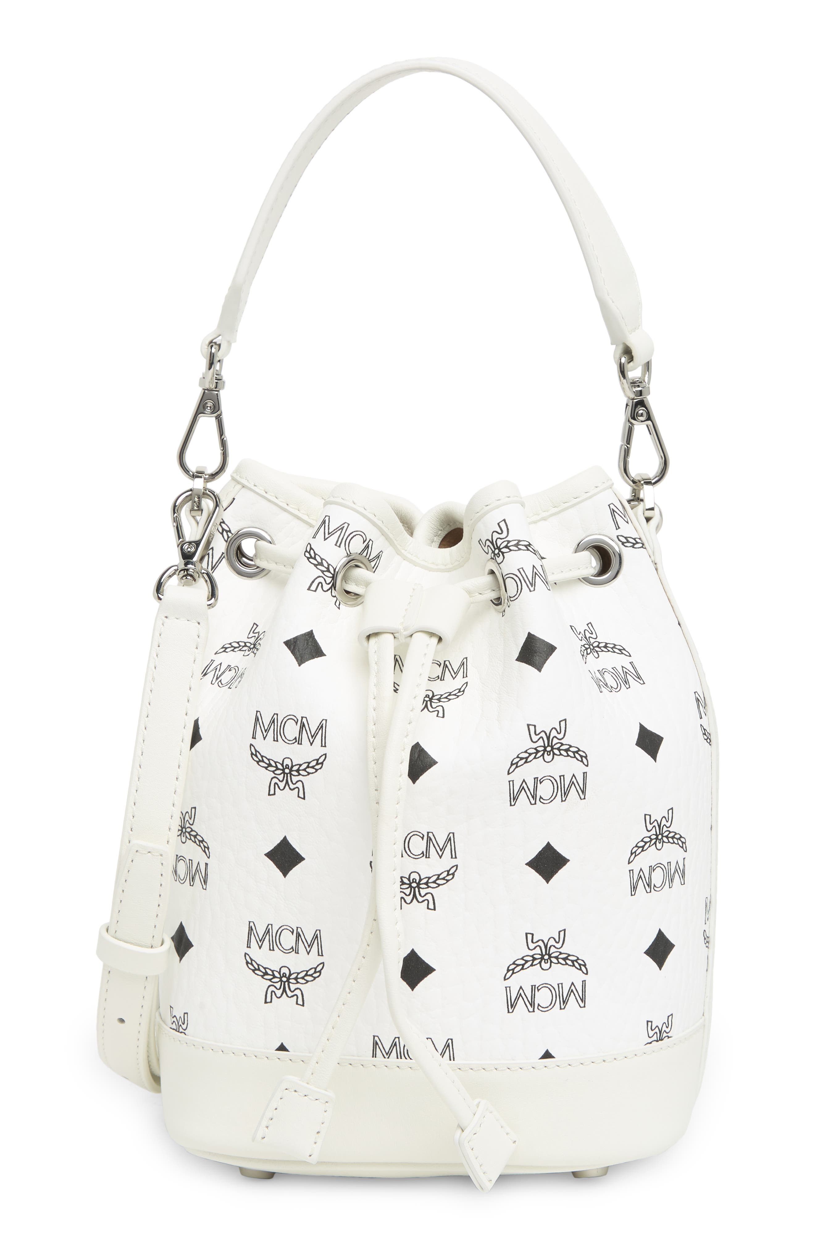 MCM Dessau Drawstring Mini Shoulder Bag, Main, color, 