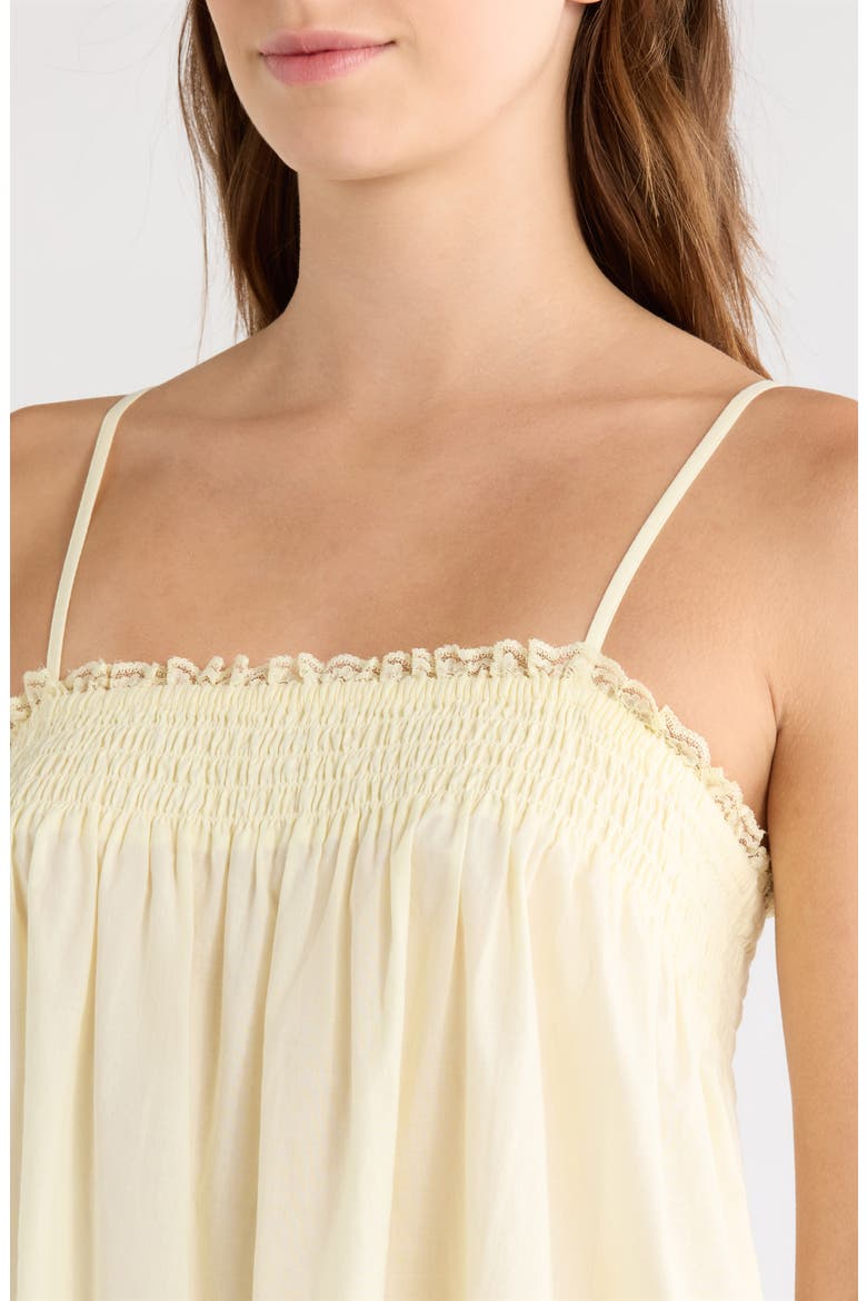 Flirty Cotton Nightgown, Alternate, color, YELLOW SORBET