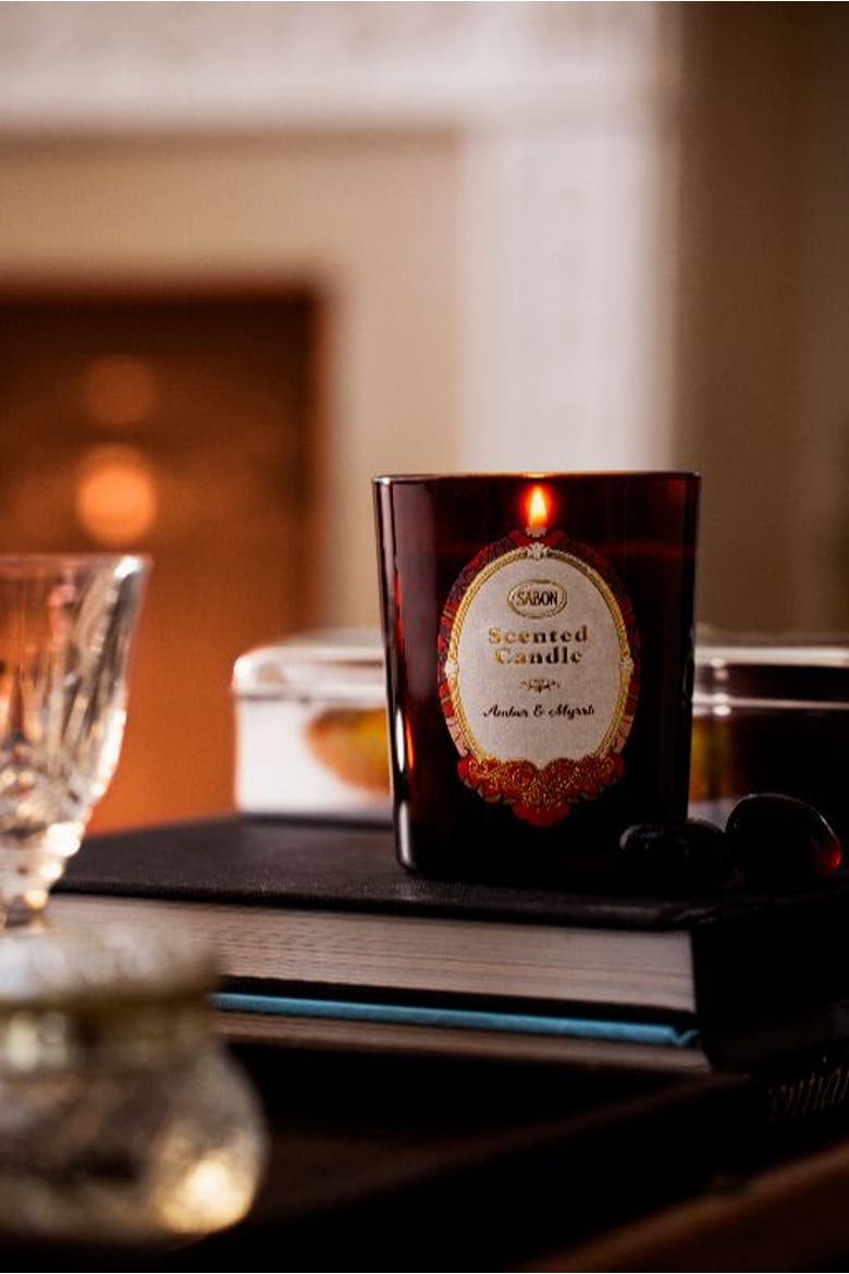 Candle Glass Amber & Myrrh, Alternate, color, Amber & Myrrh