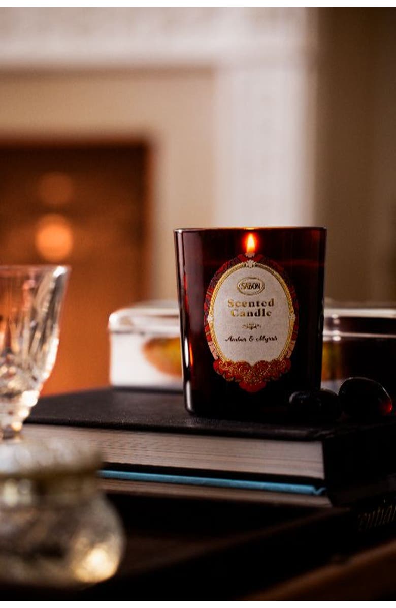 SABON Candle Glass Patchouli Lavender Vanilla 230Gr, Alternate, color,