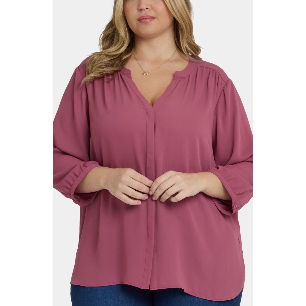 Nydj Pintuck Top In Pink