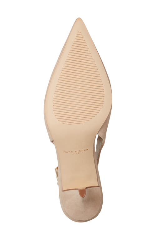 Marc Fisher Ltd Dorie Slingback Pointed Toe Pump In Neutral