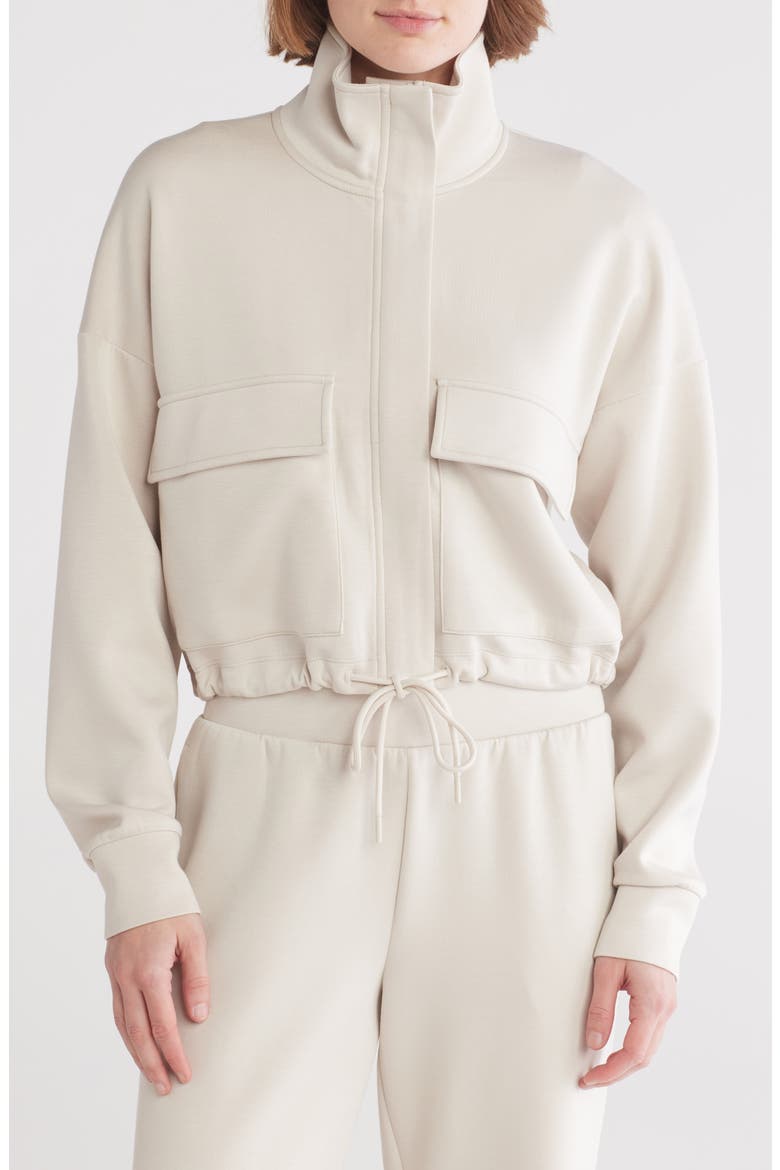 Whisper Scuba Knit Jacket, Main, color, GREY MOONBEAM