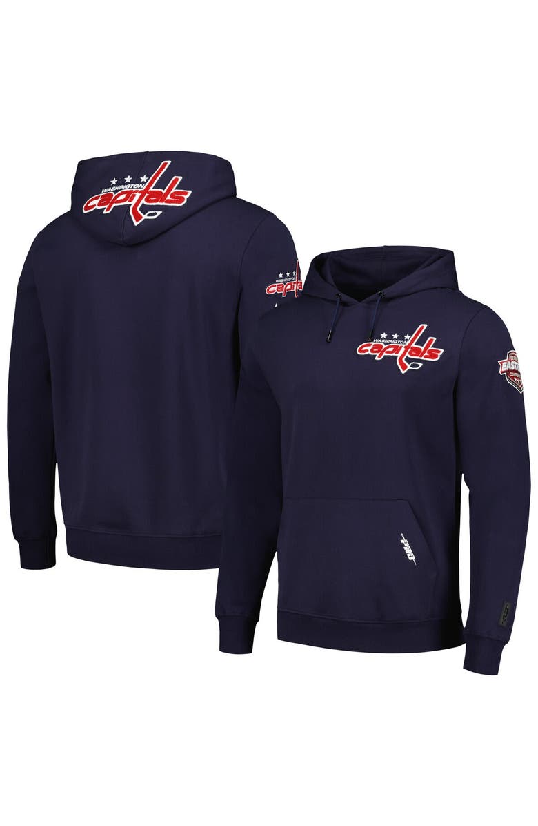 PRO STANDARD Men's Pro Standard Navy Washington Capitals Classic Pullover Hoodie, Alternate, color, Navy
