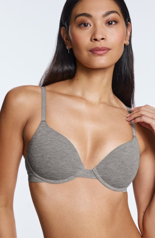 Pepper Supima Cotton Lift Up Bra In Gray