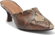 Donald Pliner Fannie Leather Heeled Mule