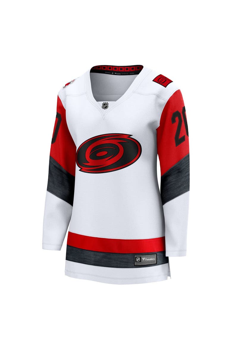 Women's Fanatics Sebastian Aho White Carolina Hurricanes Away Breakaway Jersey, Alternate, color, White