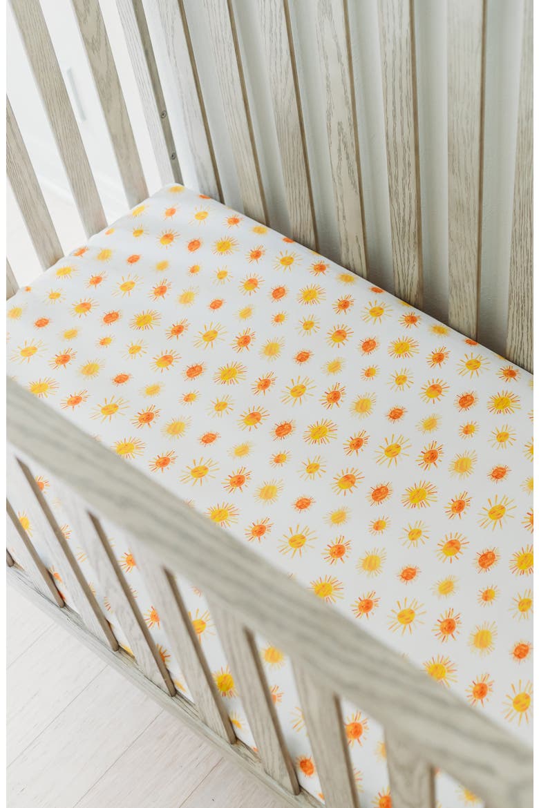 x 'The Very Hungry Caterpillar™' Assorted 2-Pack Fitted Organic Cotton Crib Sheets, Alternate, color, SUNNY DAY
