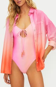 Beach Riot Cassidy Cotton Cover-Up Shirt