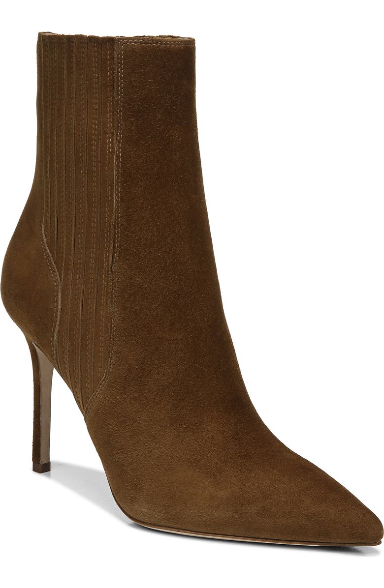Veronica Beard Lisa 95mm Bootie, Main, color, Chestnut
