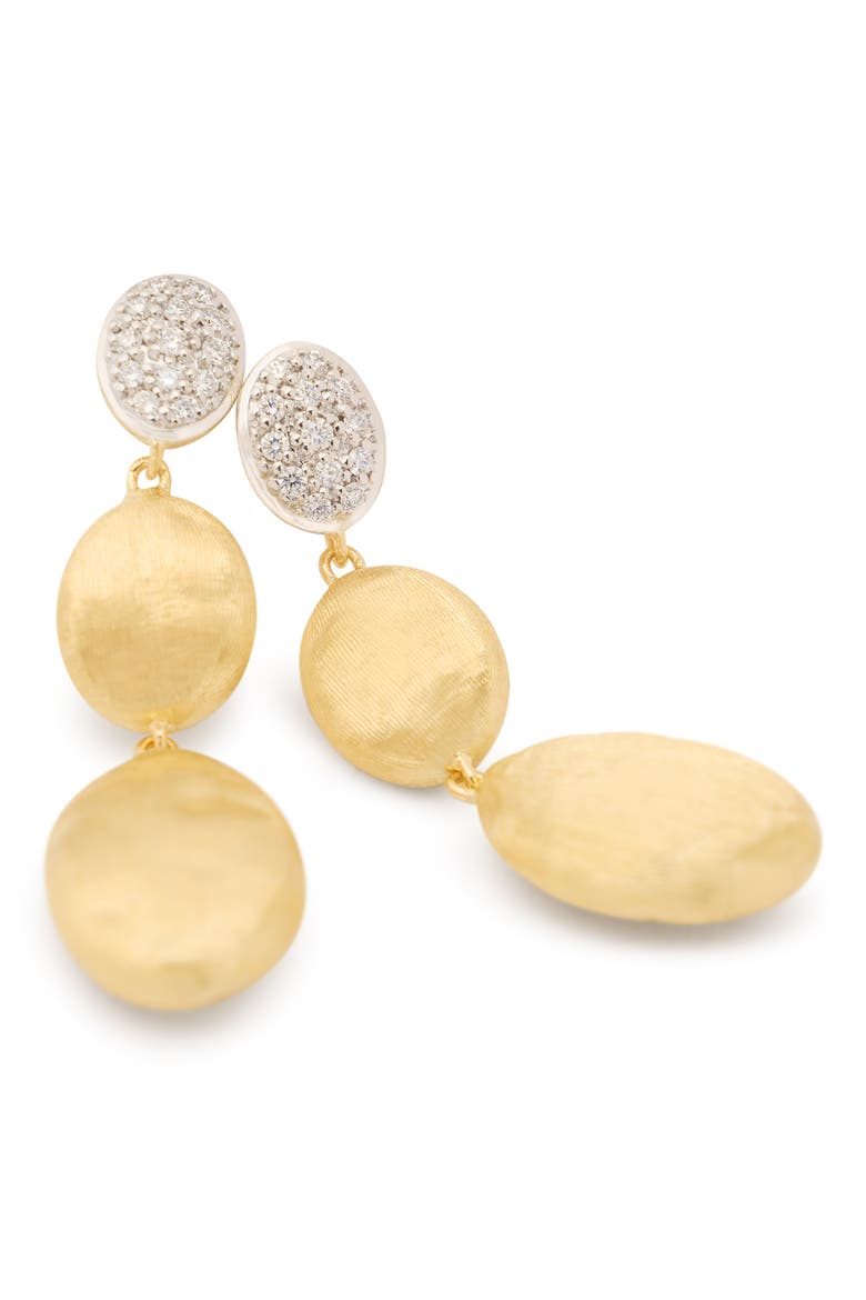 Siviglia Diamond Drop Earrings, Alternate, color, 18K YELLOW/WHITE GOLD