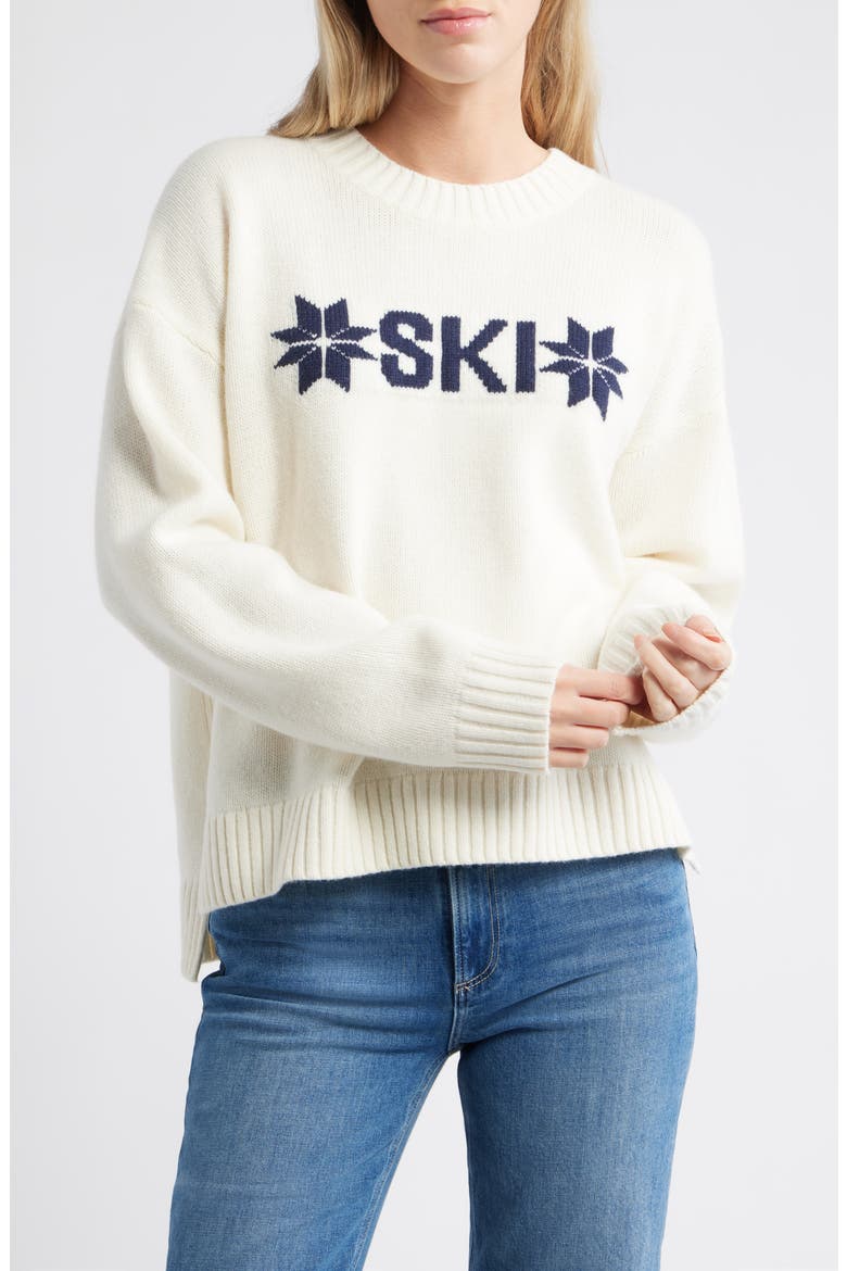 Bliss Ski Sweater, Main, color, CREAM